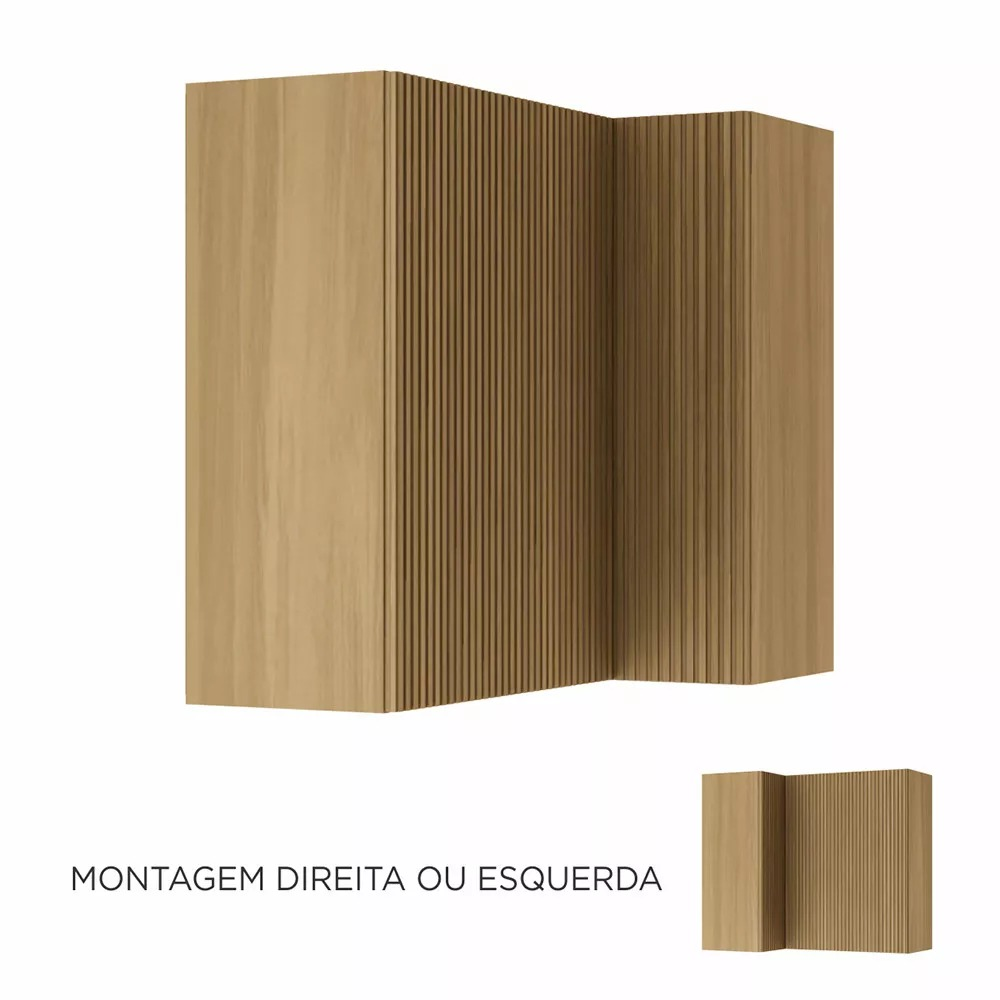Armário Canto Rainha Direita e Esquerda 2pt  92x52cm 100% MDF